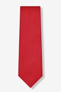Crimson Red Extra Long Tie Photo (1)