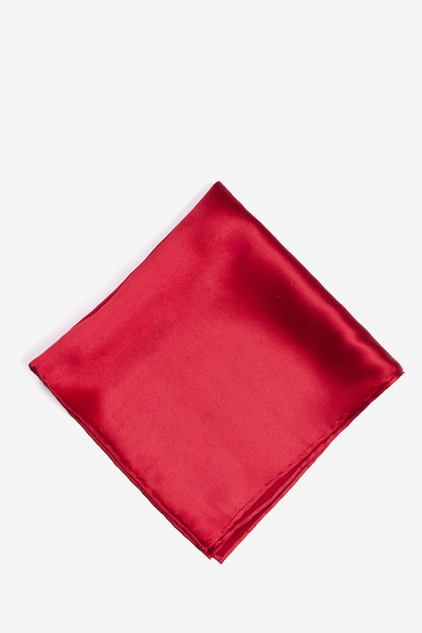 Crimson Red Pocket Square Photo (0)