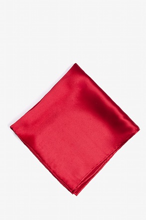 Crimson Red Pocket Square