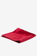 Crimson Red Pocket Square Photo (1)