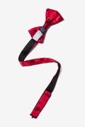Crimson Red Pre-Tied Bow Tie Photo (1)