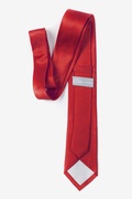 Crimson Red Skinny Tie Photo (2)