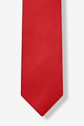 Crimson Red Tie For Boys Photo (3)
