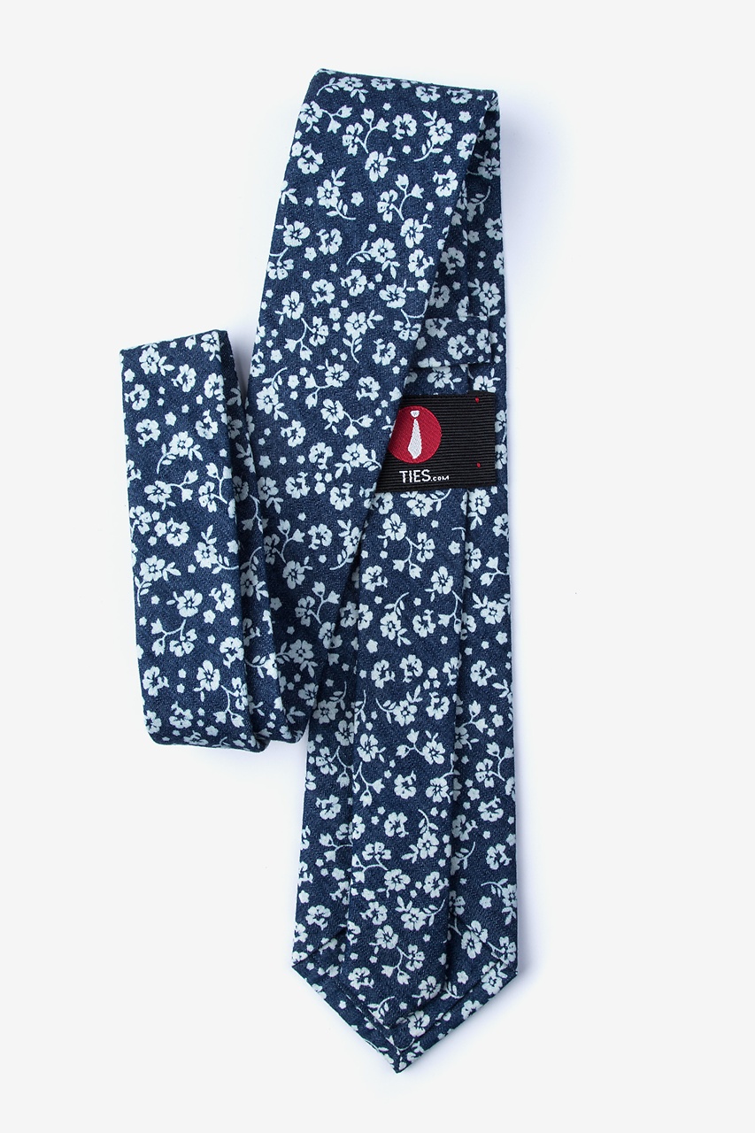 Dark Blue Cotton Bluebell Tie