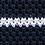 Dark Blue Silk Briton Stripe Knit Skinny Tie