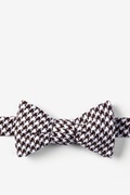 Dark Brown Blair Houndstooth Self-Tie Bow Tie Photo (0)