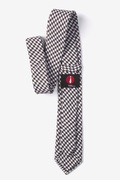 Dark Brown Blair Houndstooth Skinny Tie Photo (2)