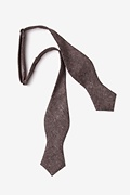 Galveston Dark Brown Diamond Tip Bow Tie Photo (1)