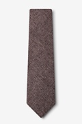 Galveston Dark Brown Extra Long Tie Photo (1)