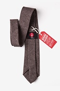 Galveston Dark Brown Extra Long Tie Photo (2)