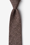 Galveston Dark Brown Extra Long Tie Photo (0)