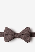 Galveston Dark Brown Self-Tie Bow Tie Photo (0)