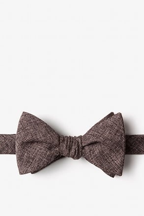 Galveston Dark Brown Self-Tie Bow Tie