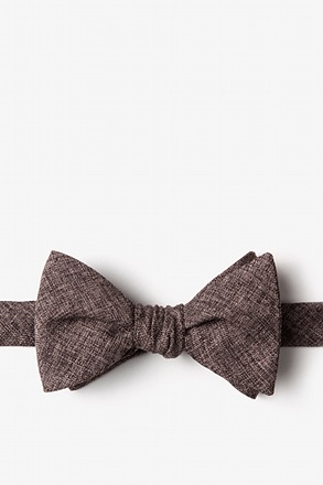 _Galveston Dark Brown Self-Tie Bow Tie_