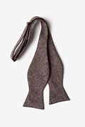 Galveston Dark Brown Self-Tie Bow Tie Photo (1)