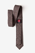 Galveston Dark Brown Skinny Tie Photo (2)