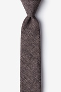 Galveston Dark Brown Skinny Tie Photo (0)