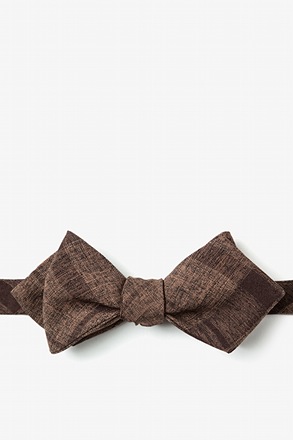 Kirkland Dark Brown Diamond Tip Bow Tie