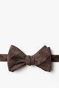 Kirkland Dark Brown Self-Tie Bow Tie Photo (0)