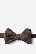 Kirkland Dark Brown Self-Tie Bow Tie Photo (0)