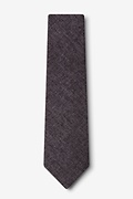 Galveston Dark Gray Extra Long Tie Photo (1)