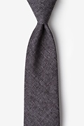 Galveston Dark Gray Extra Long Tie Photo (0)