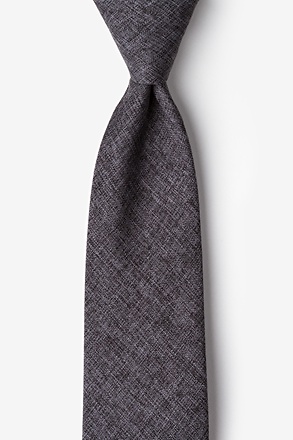 Galveston Dark Gray Extra Long Tie