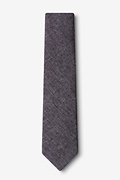 Galveston Dark Gray Skinny Tie Photo (1)