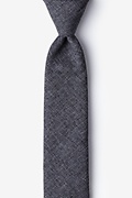 Galveston Dark Gray Skinny Tie Photo (0)