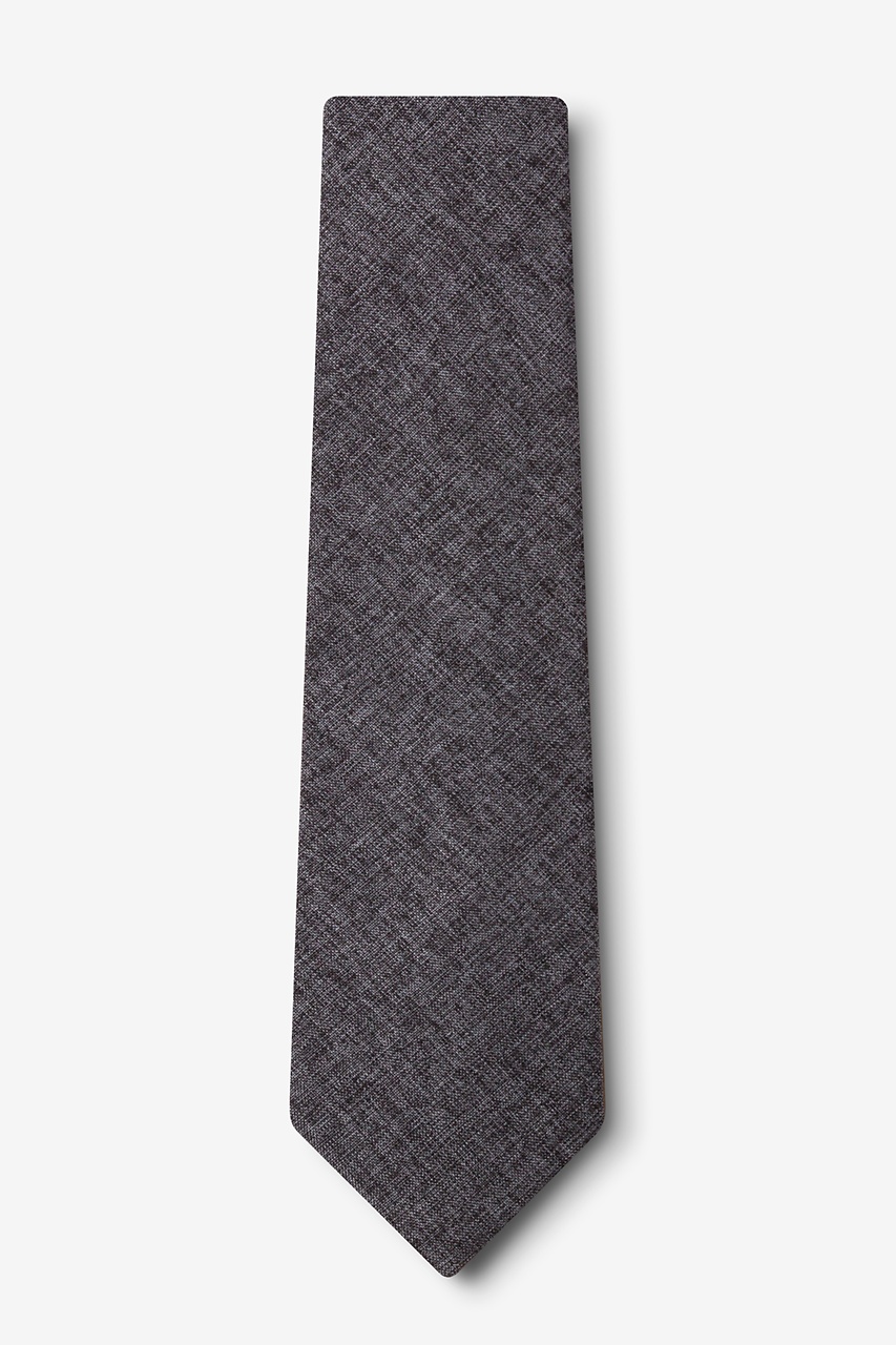 Dark Gray Cotton Galveston Tie | Ties.com