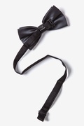 Metal-Tipped Dark Gray Pre-Tied Bow Tie Photo (1)