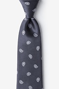 Margarita Dark Gray Extra Long Tie Photo (0)