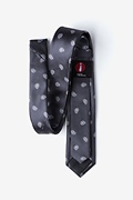 Margarita Dark Gray Skinny Tie Photo (1)