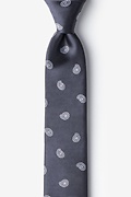 Margarita Dark Gray Skinny Tie Photo (0)