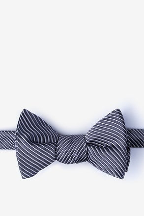Rene Dark Gray Self-Tie Bow Tie