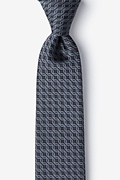 Rhodes Dark Gray Extra Long Tie Photo (0)