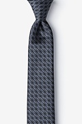 Rhodes Dark Gray Skinny Tie Photo (0)