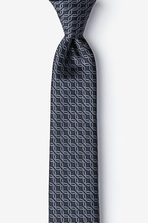 Rhodes Dark Gray Skinny Tie