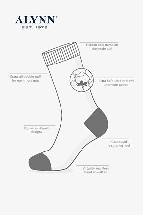 Gold Carded Cotton Dapper Dots Medium-Large Sock