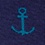 Anchor Dark Navy Sock