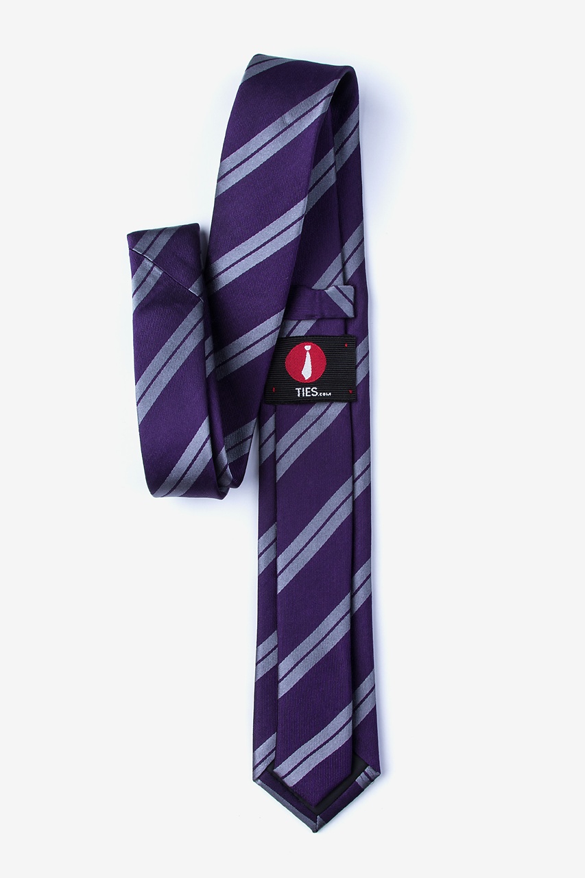 Dark Purple Silk Blackwater Skinny Tie | Ties.com