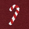 Dark Red Carded Cotton Perpetual Peppermint Sock