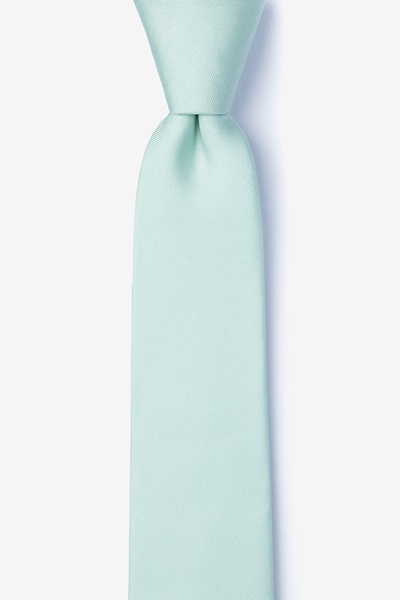 Dusty Mint Silk Dusty Mint Skinny Tie