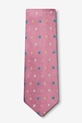 Blossoms Dusty Rose Extra Long Tie Photo (1)