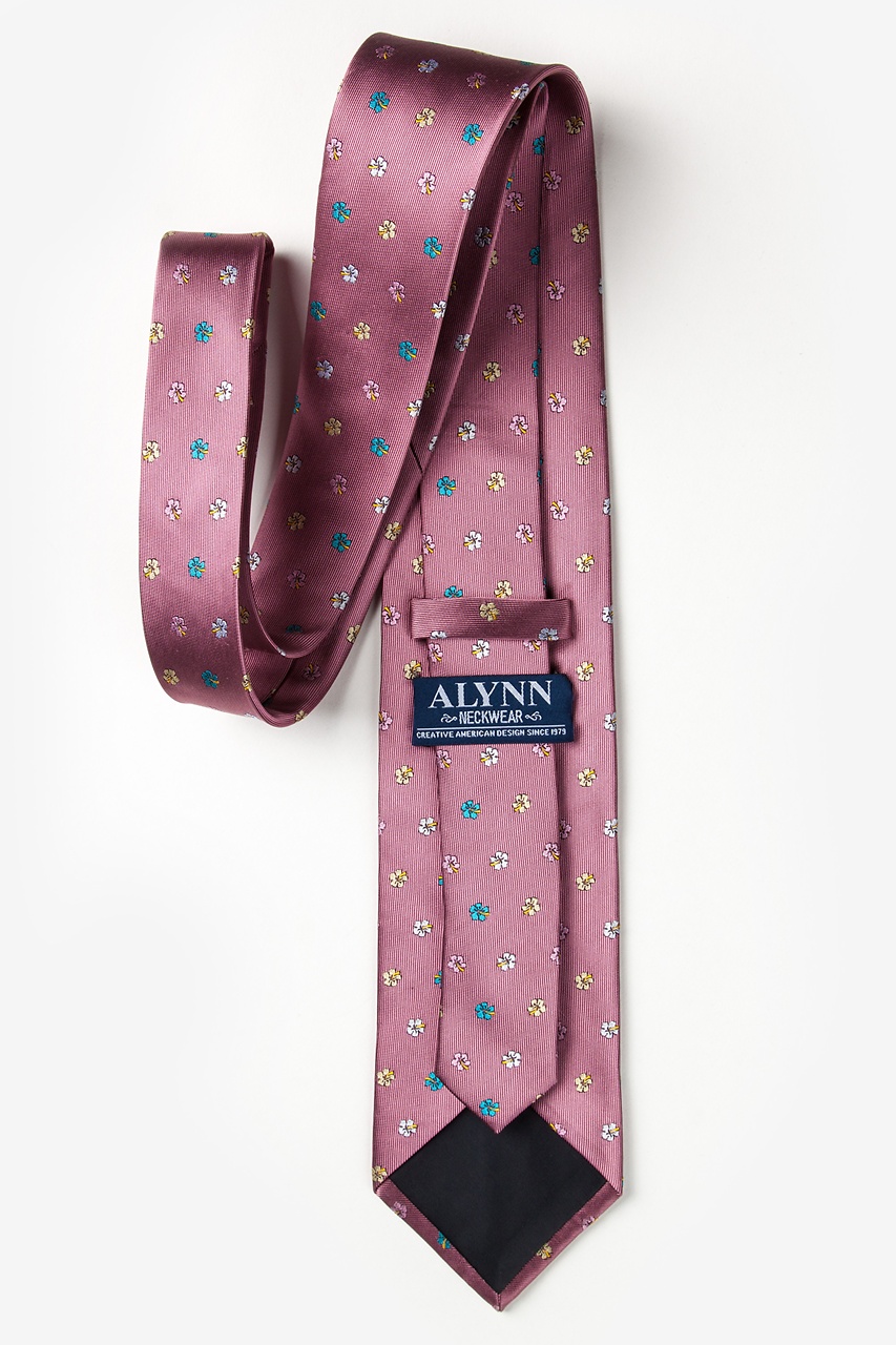 Blossoms Dusty Rose Extra Long Tie Photo (2)