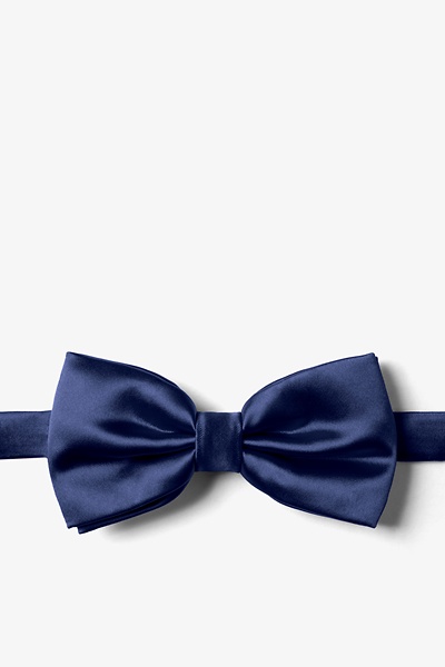 Eclipse Blue Microfiber Eclipse Blue Pre-Tied Bow Tie