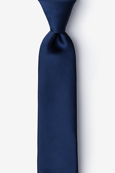 Eclipse Blue Microfiber Eclipse Blue Skinny Tie
