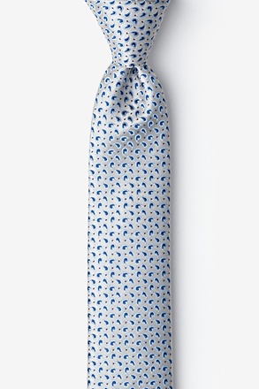 Madagascar Ecru Skinny Tie