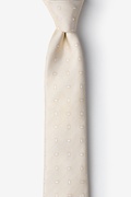 Nelson Ecru Skinny Tie Photo (0)