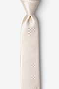 Rene Ecru Skinny Tie Photo (0)